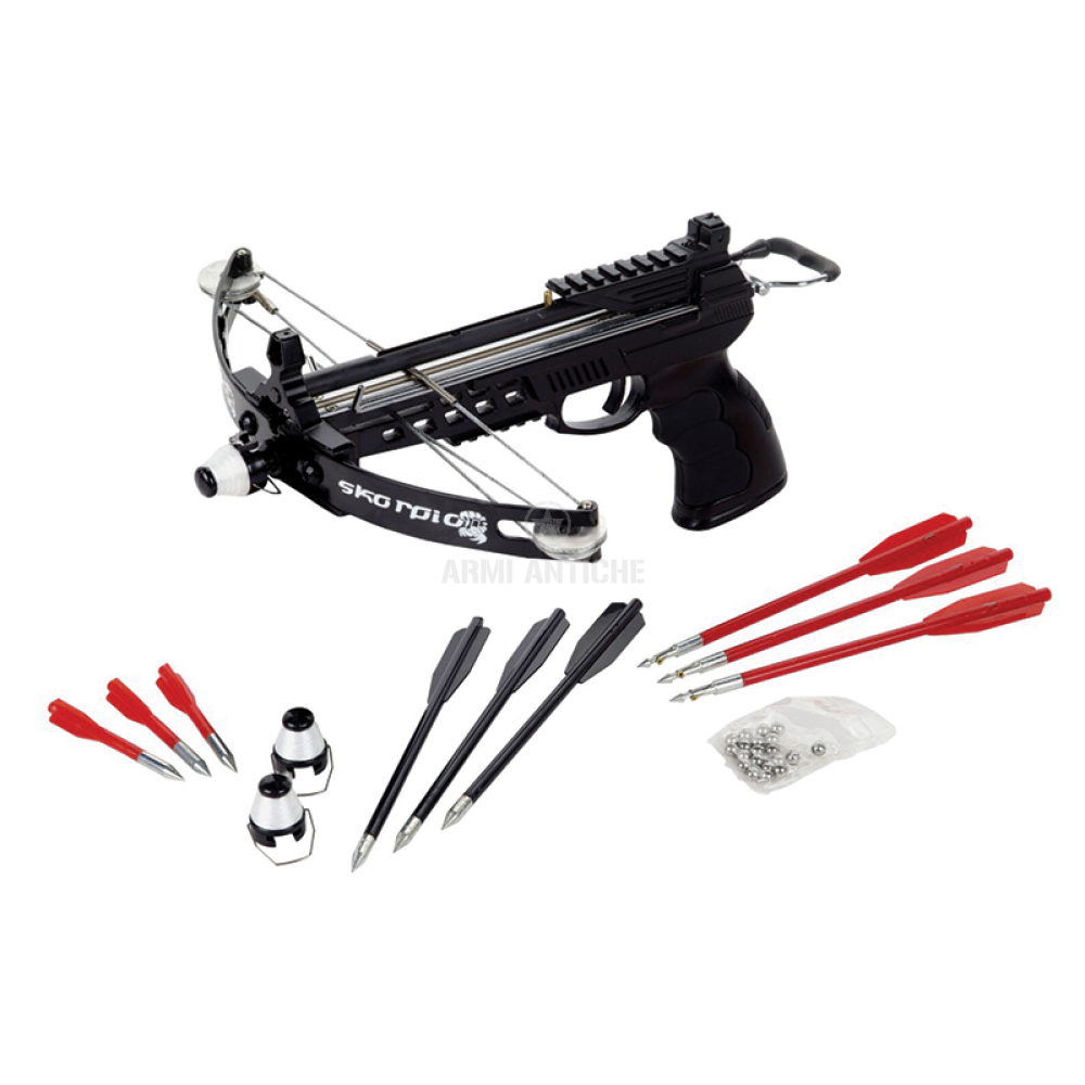 03 pistola balestra compound compatta 3 in 1