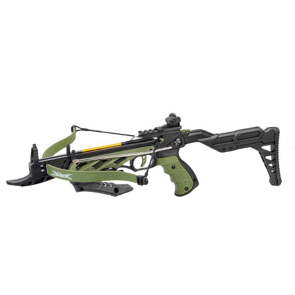04 pistola balestra alligator tcs2 verde 80 libbre